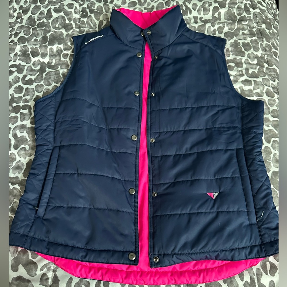 NWOT Sun Mountain reversible Vest Sz XL